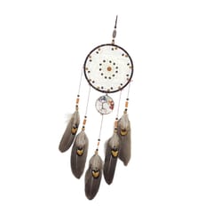 Handmade Dream Catcher Circular with Feather Wall Hanging Decor Ornament