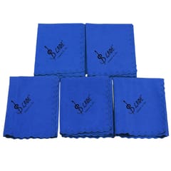 5Pcs Cleaning Polish Wipe Cloth for Musical Instrument Guitar Violin