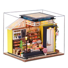 DIY Toy Doll House Miniature Baking Honey Assemble Dollhouse(Multicolor)
