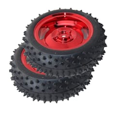 Red 85MM Rubber Car Wheel Tire Intelligent Tracking Car Robot Accessories