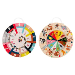 Wooden Double-Sided Multiplication Table Turntable Baby (Multicolor)