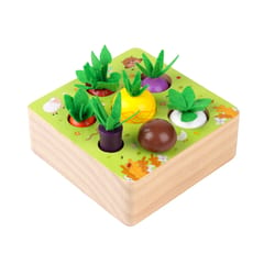 Wooden Montessori Toys for Toddlers Harvest Wooden Matching (Multicolor)