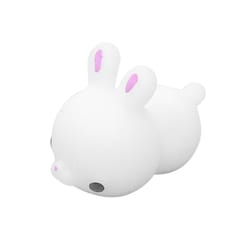 Rabbit with Round Eye Colorful Adorable Cute Animal Hand ()
