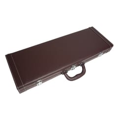 Poker Tokens Chips Carrying Case PU Leather Casino Game Chips Case 500 Chips