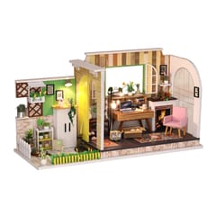 LED Miniature Furniture Kit Wooden Dolls House 1:24 Scale DIY Accessory