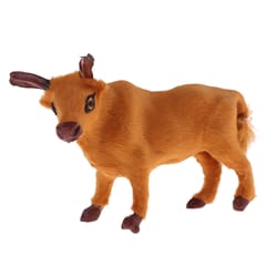 Handcraft Simulated Cow Toy Farm Animal Figurines Indoor Desktop Ornament