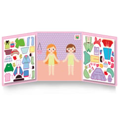 50 Pcs Magnetic Puzzles Board Dress Up Mix and Match Game ()