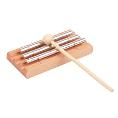 3-Tone Wooden Chimes with Mallet Percussion Instrument for ()