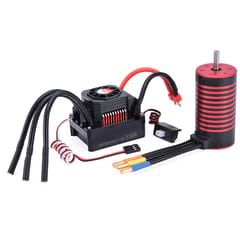 1700KV Brushless Motor and 120A ESC with Heat Sink Combo Set (Multicolor)