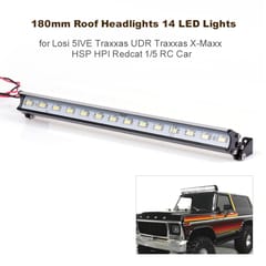 180mm Roof Headlights RC Off-Road Dome 14 LED Lights for (Black)