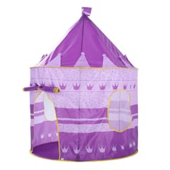 Foldable Kids Girl Purple Castle Play House Indoor Outdoor Pop Up Tent Toy