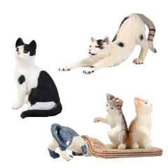 Collectible Animal Cat Figurines Miniatures Home Ornaments Decoration Toys