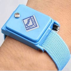 Wireless Anti Static ESD Discharge Cable Band Wrist Strap (Baby Blue)