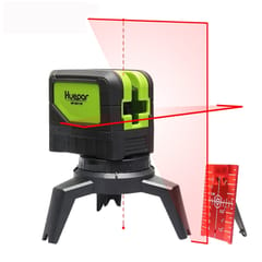 9211R 1V1H 10mW 2 Line 2 Dot Red Beam Laser Level Covering Walls and Floors (Red)