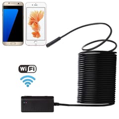 10m WiFi Endoscope Snake Tube Inspection Camera with 6 LED for Android & iOS 6 Or Above & Tablet PC, Wireless Distance: About 15m, Lens Diameter: 5.5mm (Black)