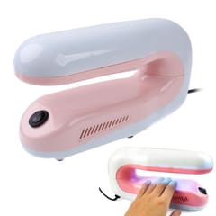 9W Professional Nail Art Nails Gel UV Lamp, Support 360 Degree Rotation, AC 220-240V (Pink)
