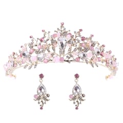 Pearl Bridal Crowns Handmade Headband Crystal Wedding Queen Crown Wedding Hair Clips