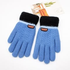 Medium Age Children Winter Outdoor Riding Plus Velvet Thick Warm Finger Gloves, Size:19 x 7cm