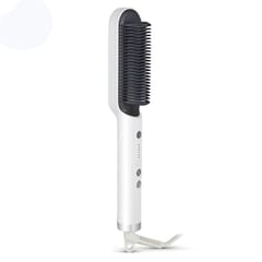 K-SKIN KD380 Hair Straightener Electric Straight Hair Curler Comb Brush PTC Heating Ceramic Straight Hair Brush, EU Plug
