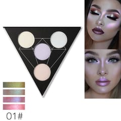 UCANBE  Triangle Glitter Eyeshadow Palette Holographic Shade Eye Lip Face Makeup Shimmer Shine Powder Nude Eye Shadow