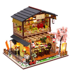 Creative DIY Assembled Model House Japanese Sushi Restaurant Birthday Gift