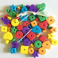 66 PCS Kids Early Educational Geometric Figure Foam Creative Handwork Toy