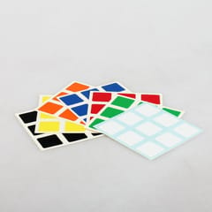 3 PCS 57mm Third-order Cube Smooth Gloss Sticker Random Color