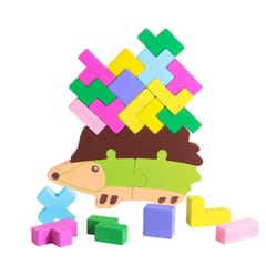 Hedgehog Jenga Building Blocks Children Balance Wooden Educational Toys