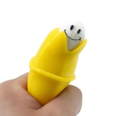 Funny Banana Slowly Rising Squeeze Toy Child Mischievous Stress Release Decompression Toy (Yellow)