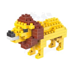 Lion Pattern Plastic Diamond Particle Building Block Assembled Toys