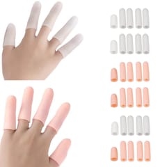 10Pcs Thumb Protectors Splint Gel Finger Sleeves Caps Cover Tube