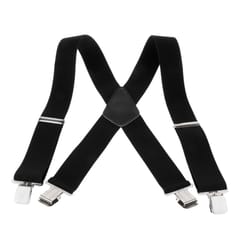 Suspenders w/ Heavy Duty Clips&X Back Adjustable Straps for Adults
