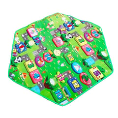 Baby Play Mat Crawling Mat Double Side Baby Hexagonal Carpet Tent Accessory