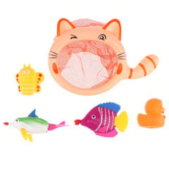 Baby Fishing Toy - Bath Toys Set - Fishing Net & Floating Animals Water Toys
