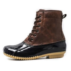 Woman Sonwy boots Shoes Waterproof  Boots for all Seasons Brown Color Rubber Bottom Warm boot shoes, Size:40