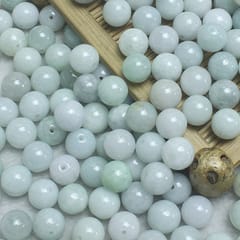 Natural authentic four will A goods 10mm jade beads beads (White jade)