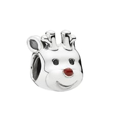 Romacci S925 Sterling Silver Reindeer Electroplated Bead for