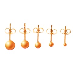 Surgical Stainless Steel Round Ball Ear Studs Earrings 5