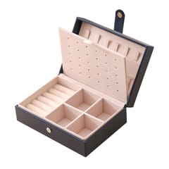 Multi-Functional Jewelry Box Portable PU Leather Casket