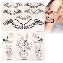 Beautiful Wing & Angel Pattern Temporary Tattoo Sticker