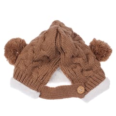Knitted Wool Warm Hat / Christmas Hat for Baby (Brown)