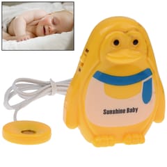 Lovely Penguin Style Wet Baby Alert Monitor Music Reminder Toy Monitoring Device (Yellow)