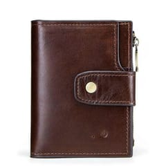 Men Leather Wallet Smart Bluetooth Antimagnetic RFID Anti-Lost Anti-Theft Multi-Function Coin Purse