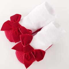 Suede Bow Baby Socks Autumn And Winter Cute Princess Cotton Socks