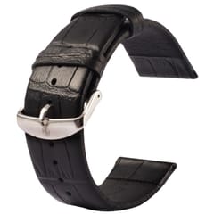 Kakapi for Apple Watch 42mm Crocodile Texture Classic Buckle Genuine Leather Watchband, Only Used in Conjunction with Connectors