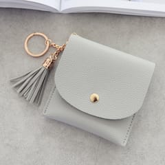Fashion Women Wallet Short Leather Mini Casual ID Card Holders Bags Ladies Coin Clutch Tassel Bag