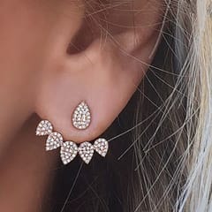 Fashion Women Water Drop Crystal stud Earring