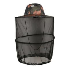 Mesh Net Hat Head Face Cover Anti Mosquito Camping Fishing Cap Camo