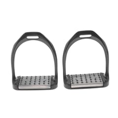 1 Pair Premium Stirrups Firm Colored Paint with Anti-Slip Pad for Adult