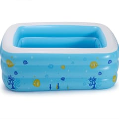 Intime Household Indoor and Outdoor Children Square Large Inflatable Swimming Pool, Size: 262 x 175 x 60cm